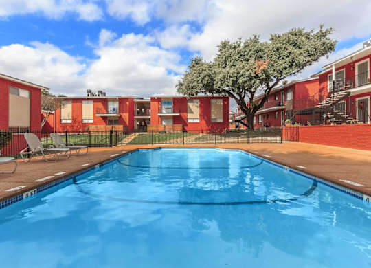 Glimmering Pool at Boston Woods Apartments, San Antonio TX