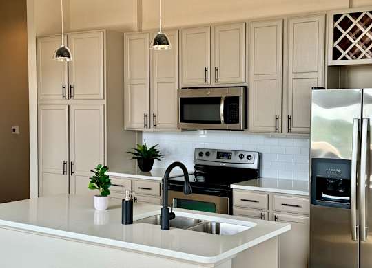 Kitchen Space at The Landmark Apartments, New Braunfels, TX