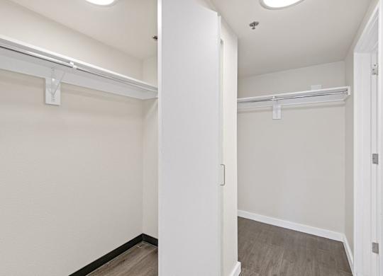 walk-in closet at Cosmopolitan, Seattle, WA
