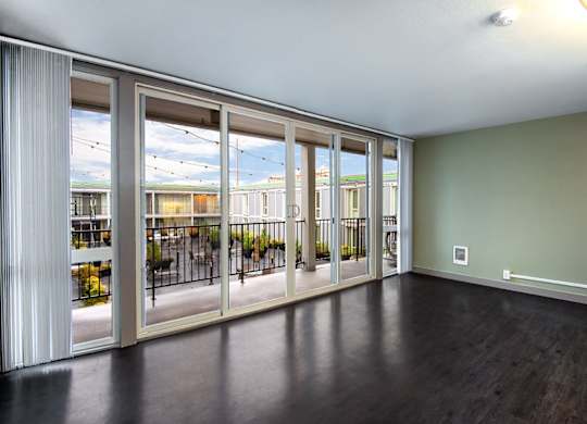 Seattle Apartments - Cosmopolitan - view- deck- seattle- natural light at Cosmopolitan, Washington
