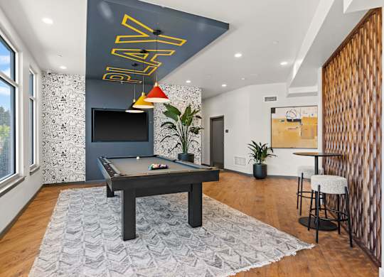 Billiards Table at Gage On Sixth, Tacoma