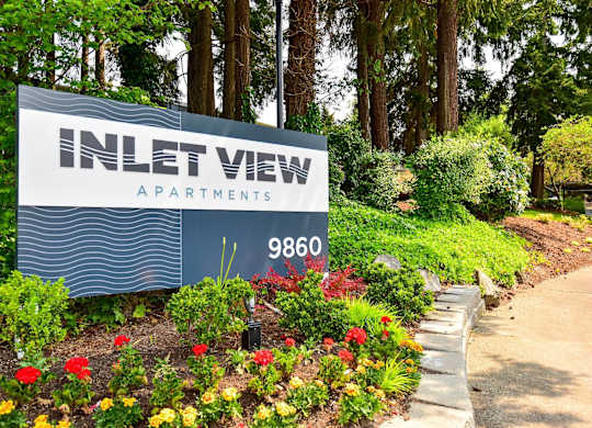 Property Signage at Inlet View Apartments, Silverdale, WA