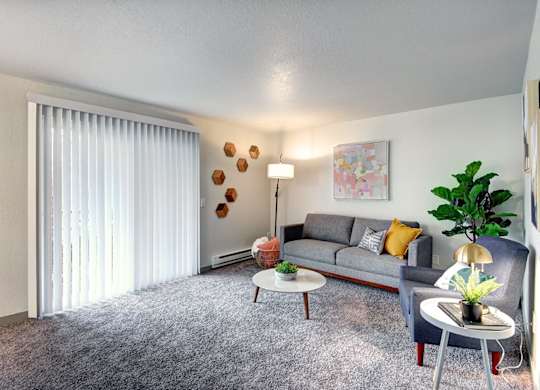 Living Room at Inlet View Apartments, Silverdale