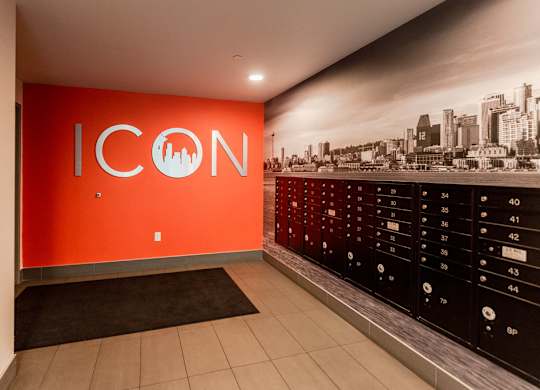  Mailroom at Icon Apartments, Seattle, WA, 98104