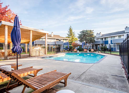 Swimming pool at ReVive Apartments, Washington, 98424