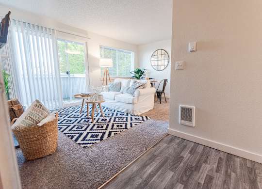 Living room area at ReVive Apartments, Washington, 98424