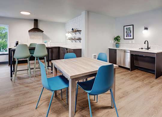 Northgate - Row on Third - Co-living Amenity Kitchen