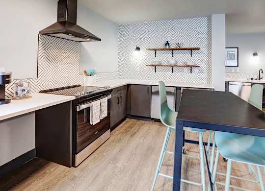 Northgate - Row on Third - Co-living Amenity Kitchen