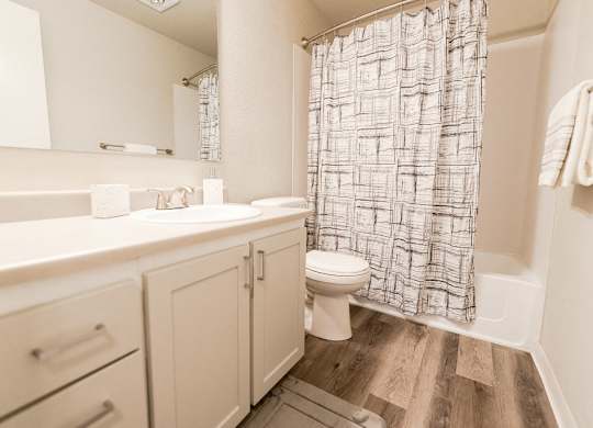 Puyallup Apartments - Cambridge on Seventh Apartments - Bathroom at Cambridge on Seventh, Puyallup, WA, 98372