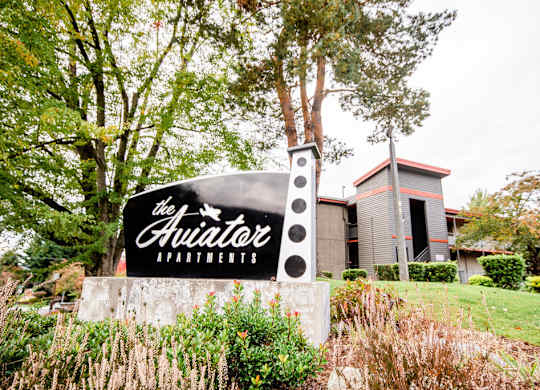 Property Signage at The Aviator, Renton, Washington