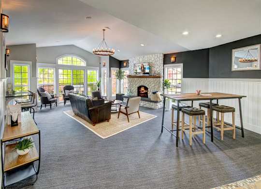 Clubhouse area at Deer Creek Apartments, Puyallup, WA