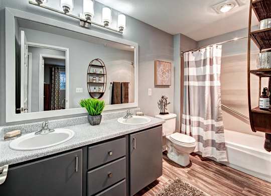 Puyallup Apartments- Deer Creek Apartments- bathroom at Deer Creek Apartments, Puyallup, WA, 98373