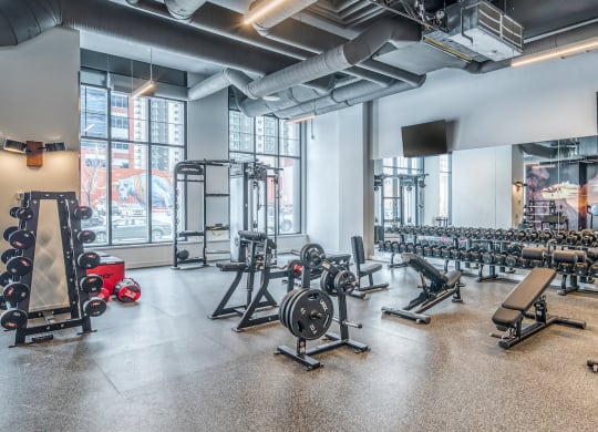 Fitness Center With Updated Equipment at BLVD Beltline, Calgary