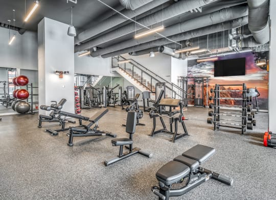 Two Level Fitness Center at BLVD Beltline, Calgary, Alberta