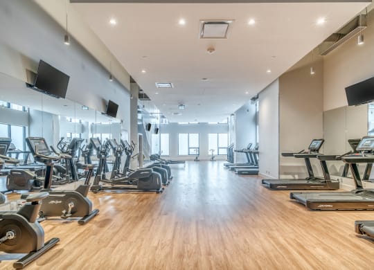 Fitness Center With Modern Equipment at BLVD Beltline, Calgary, T2G 2K4