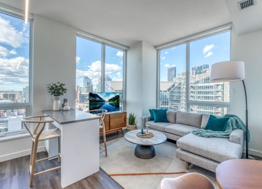 Living Room With Plenty Of Natural Light at BLVD Beltline, Alberta, T2G 2K4