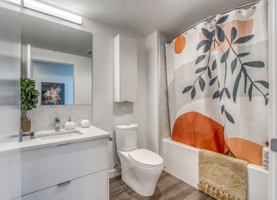 Bathroom With Bathtub at BLVD Beltline, Calgary, AB