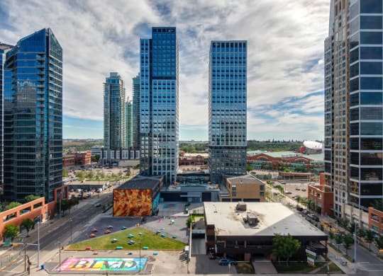 Apartment Building Exterior at BLVD Beltline, Calgary, AB