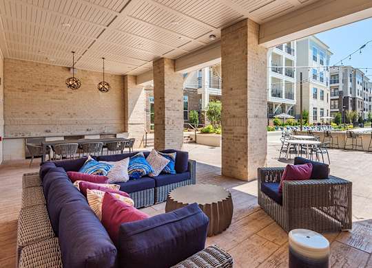 Briley - Apartments near downtown Matthews, NC - outdoor lounge