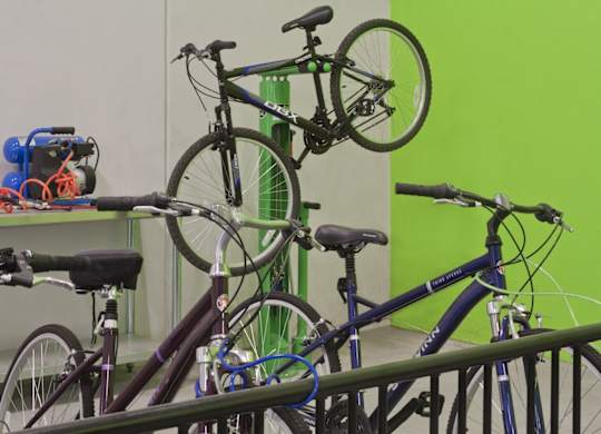 Marshall Park apartments for rent near raleigh nc - Greenway trail bike storage