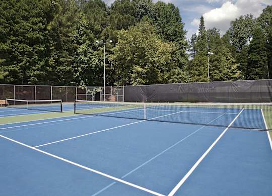 Greenway Trail Apartments in Raleigh - Marshall Park Tennis court within walking distance
