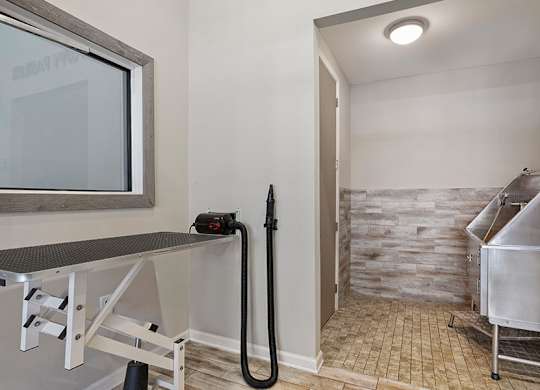 Apartments near Aspen Grove Park in Franklin, TN - Dwell at McEwen Puppy Parlor