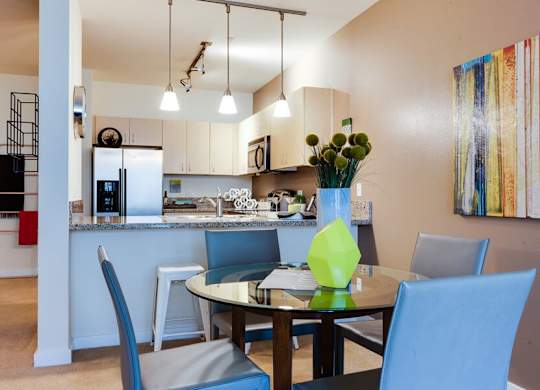 Portland Apartments for rent by John's Landing - The Matisse Spacious living/dining room interiors
