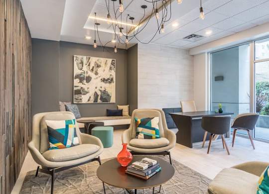 Spring District apartments near Amazon - Metro 112 Apartments - leasing lounge