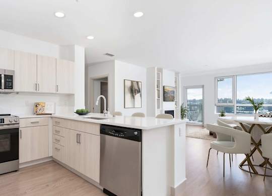 Apartments in Bellevue WA near Microsoft - Metro 112 Apartments - stainless-steel appliances