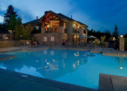 Sammamish WA rentals - Boulder Creek Swimming pool with lodge style clubhouse