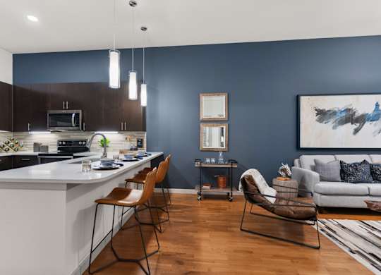 Stella Apartments in State Thomas Dallas - Living Room