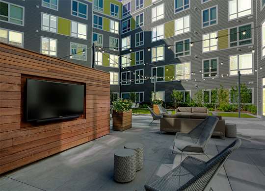 Velo Forest Hills Apartments - Jamaica Plain apartments in Boston - courtyard