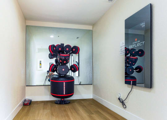 Newport Palms Apartments Fitness Room with Smart Mirror
