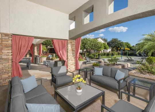 Outdoor seating area