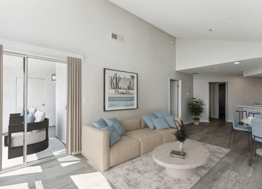 Newport Palms Apartments in Costa Mesa, California Model Living Room