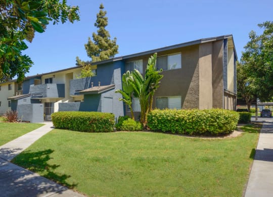 our apartments showcase a beautiful lawn