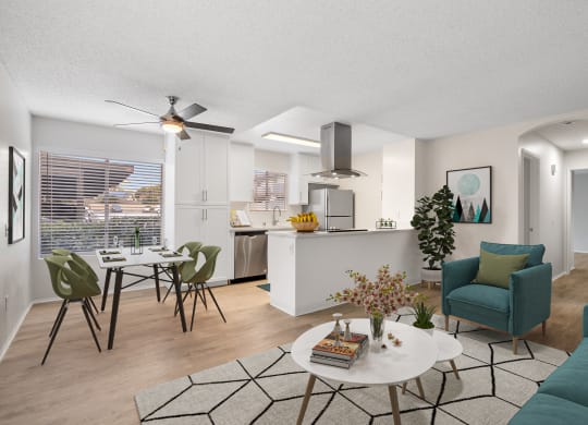 Waterleaf Apartment Living room and dining