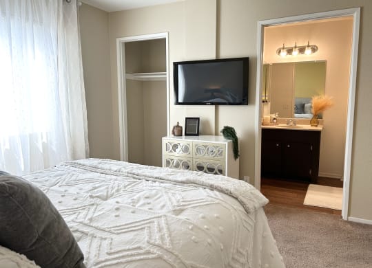 Bedroom With Bathroom at Aspire High Desert Apartments, California