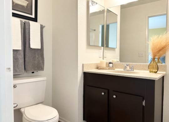 Bathroom at Aspire High Desert Apartments, California