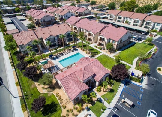 Aerial view at Riverton of the High Desert Apartments,Victorville, CA 92392
