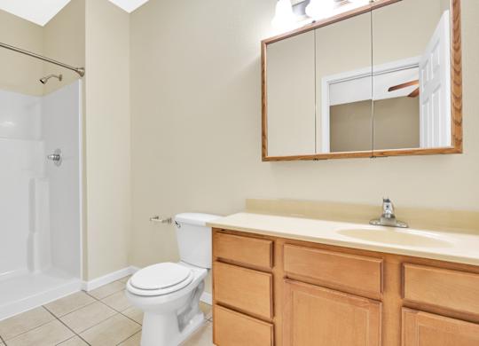 Luxurious Bathroom at Deer Valley Apartments, Silvis, Illinois