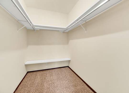 Spacious Closet at Indian Ridge Apartments, Davenport, IA, 52807