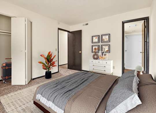 Spacious Bedroom at Indian Ridge Apartments, Iowa