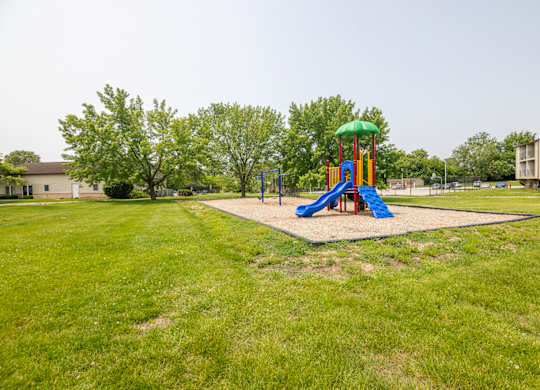 A playground at Indian Ridge Apartments, Iowa