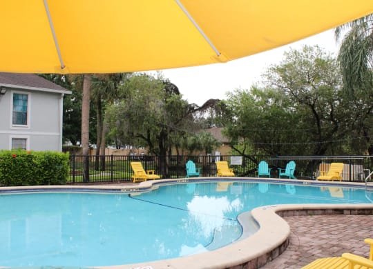 the swimming pool at the apartments for rent at Sunscape Apartment Homes, Florida