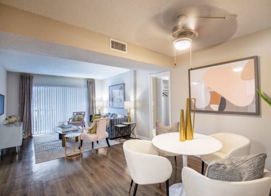 Livingroom Eating Area at DEL ORO APARTMENT HOMES, Plantation, Florida