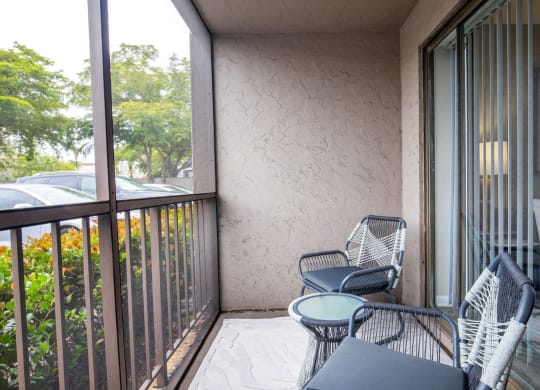 Balcony at DEL ORO APARTMENT HOMES, Plantation, FL, 33313