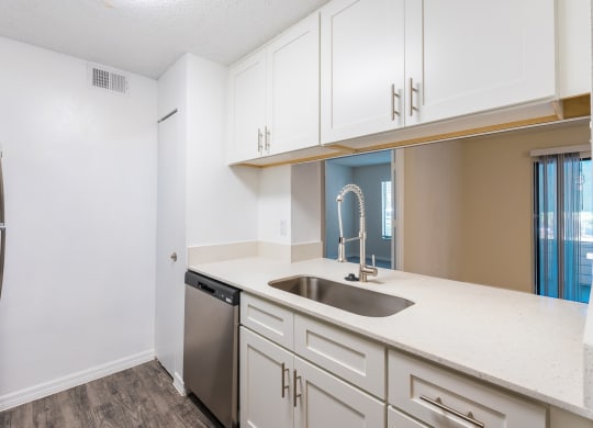 the preserve at ballantyne commons apartment kitchen with stainless steel appliances  at Fisherman's Landing Apartment Homes, Tampa, FL