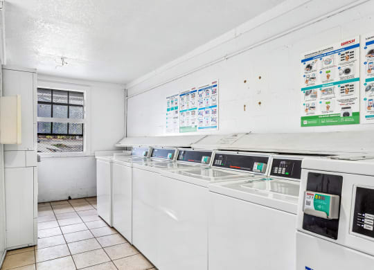 a kitchen with white appliances and a window at Greenwich Commons Apartment Homes, Tampa, Florida