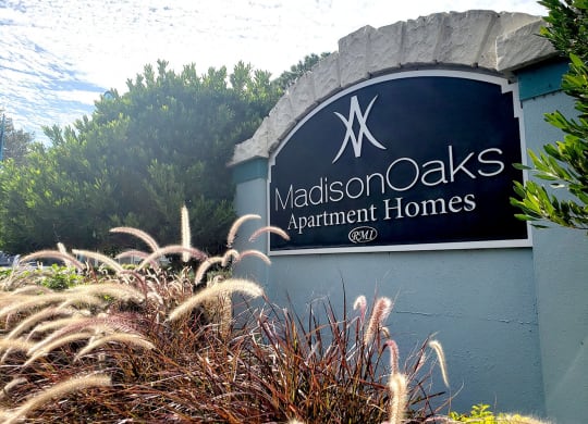 the sign apartment homes at Madison Oaks Apartment Homes, LLC, Palm Harbor Florida